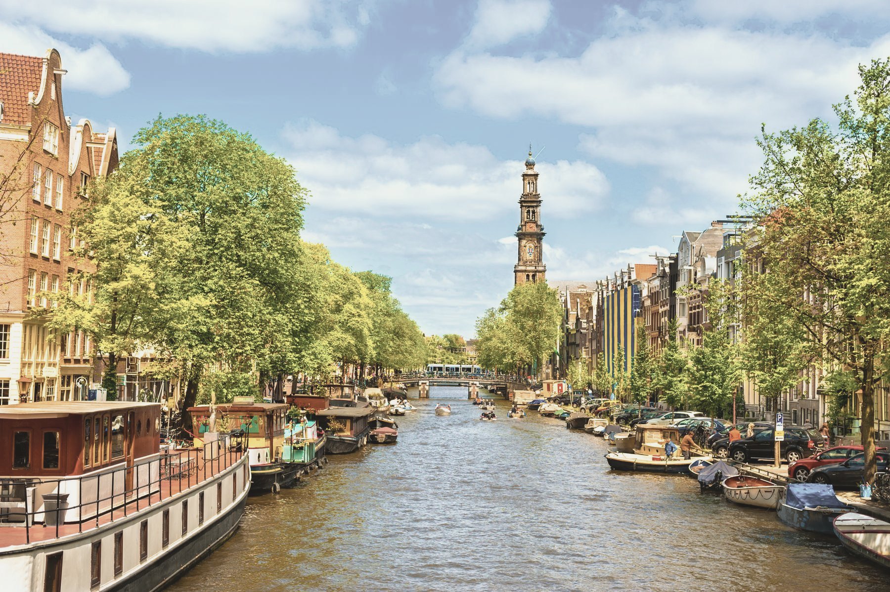 The Prinsengracht with the Westertoren