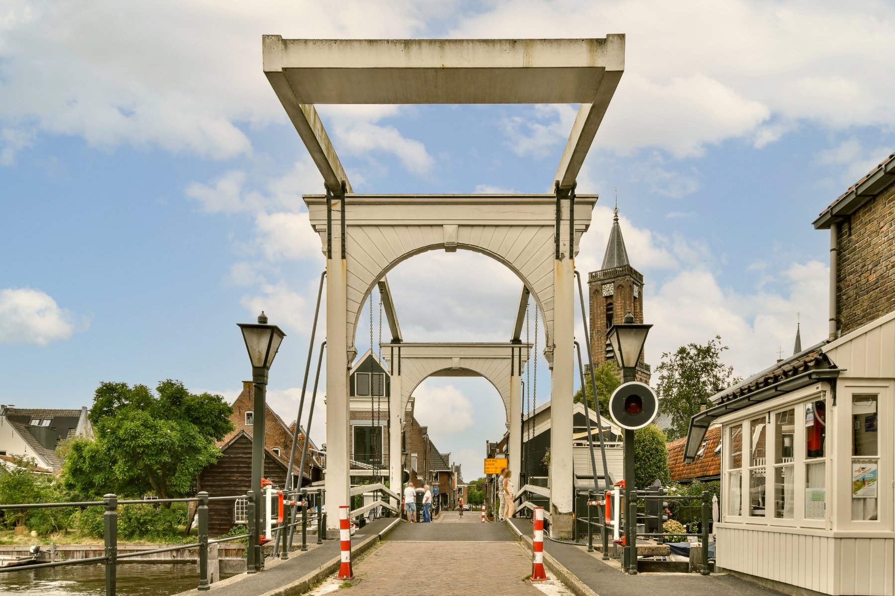 The white drawbridge in Loenen aan de Vecht